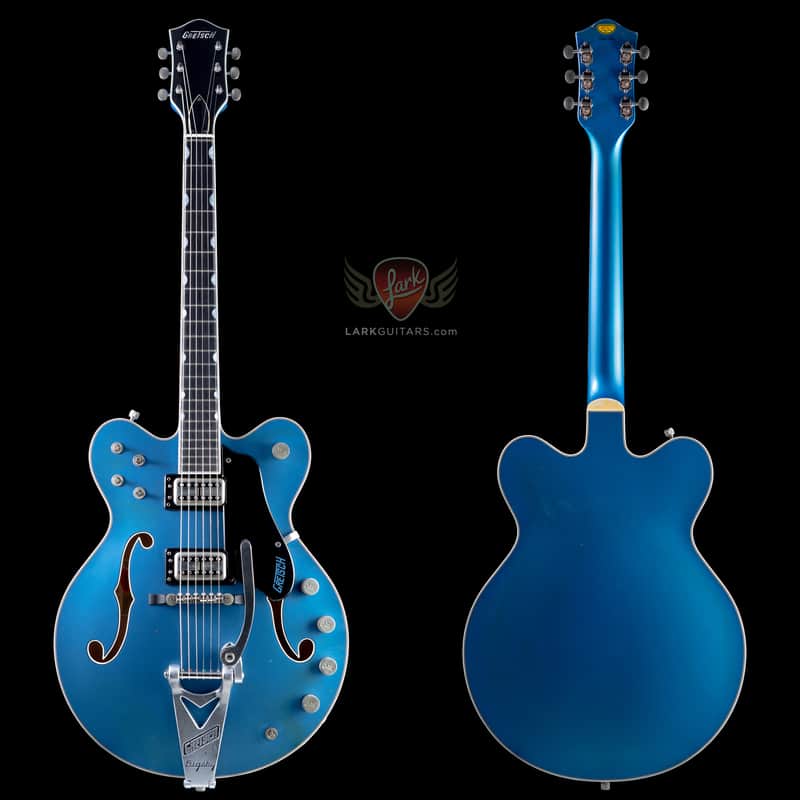 Gretsch USA Custom Shop Masterbuilt Super Broadkaster G6609T Aged Lake Placid Blue image 1