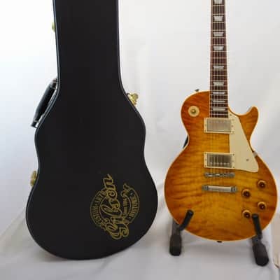 2001 Gibson Les Paul 1958 Reissue (R8) Custom Historic Quilted butterscotch burst image 11