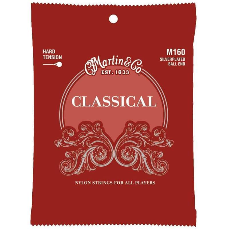 Martin Classical Guitar String Set Hard Tension Ball End M160 image 1