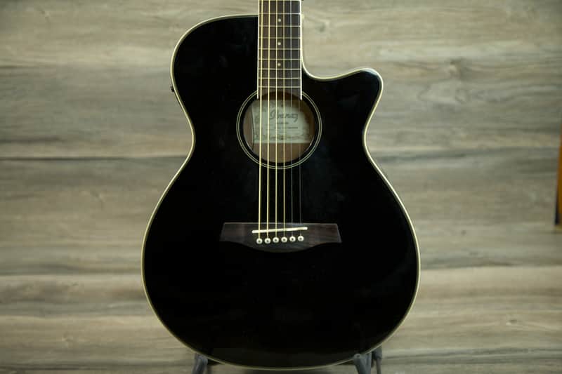 Ibanez AEG8E-BK Black image 1