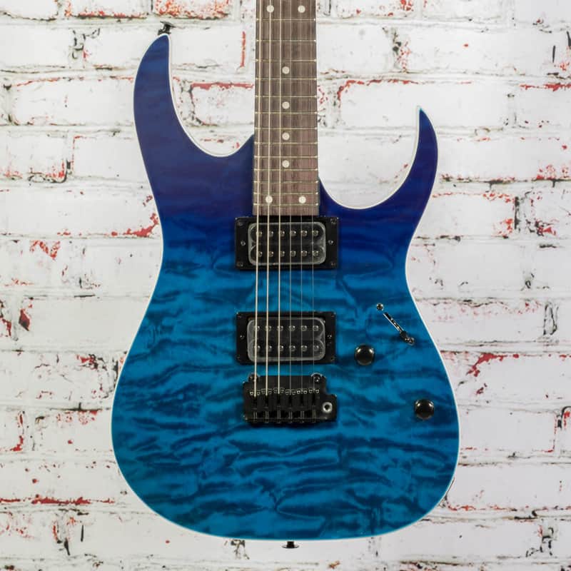 Ibanez GIO GRG120QASP Electric Guitar - Blue Gradiation image 1
