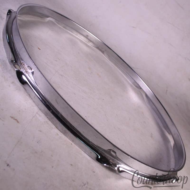 *Ludwig 15" 8-Lug Snare/Tom Drum Batter Rim/Hoop Steel COS Vintage 60s Marching* image 1
