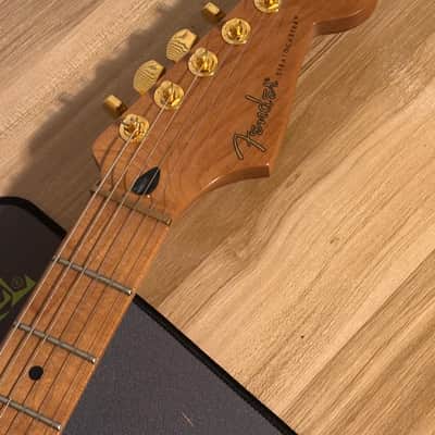 Fender Partscaster, Roasted Flamed Maple Neck w Floyd Rose Railtail image 3