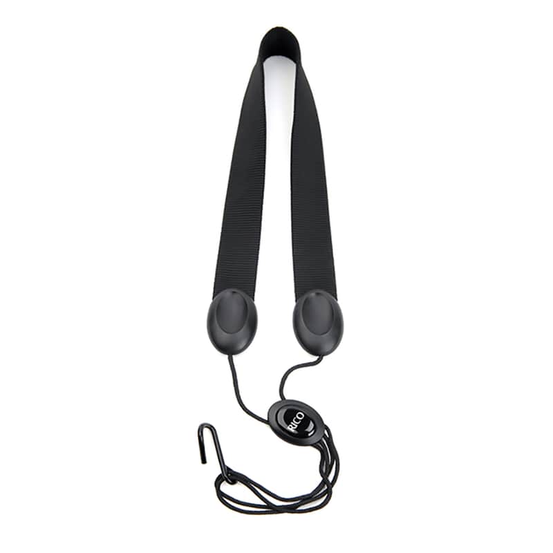 Mint D'Addario SLA11 Tenor / Baritone Saxophone Strap, Black Nylon image 1