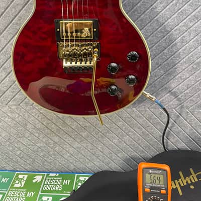 Epiphone Alex Lifeson Les Paul Custom Axcess Ruby SkunkWerx Premier Collection image 16