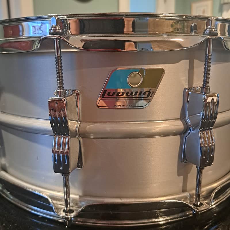 Ludwig Acrolite 6.5x14" 10-Lug Aluminum Snare Drum image 1