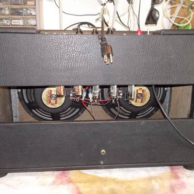 Univox U-75 2x10 Tube Combo 1966 Black/Blue - Jensen C10-S image 3