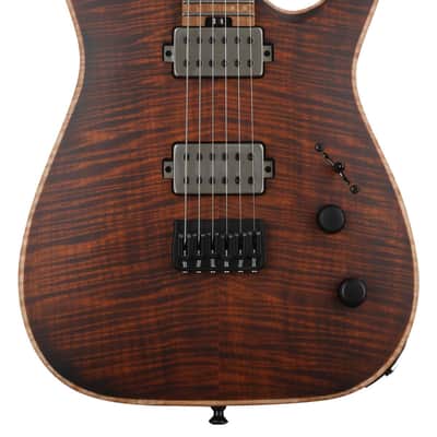 Jackson USA Misha Mansoor Signature Juggernaut HT6 - Satin Amber Tiger Eye image 1