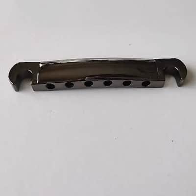 Black Nickel Guitar Tune O Matic Bridge with Stopbar Tailpiece image 6
