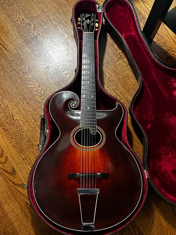 Super Rare 1919 Gibson O Artist Arch Top Guitar Original Finish & Case image 1
