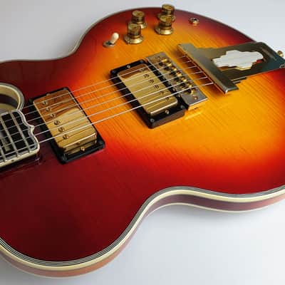 Greco LS-120 1988 - Cherry Sunburst- Gibson L-5S copy. MIJ image 8