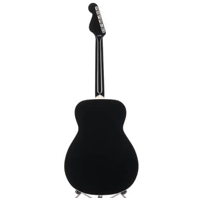 Fender California Vintage Malibu with Case, Gold Pickguard, Matching Headstock, Black (RC1) (03825) image 6