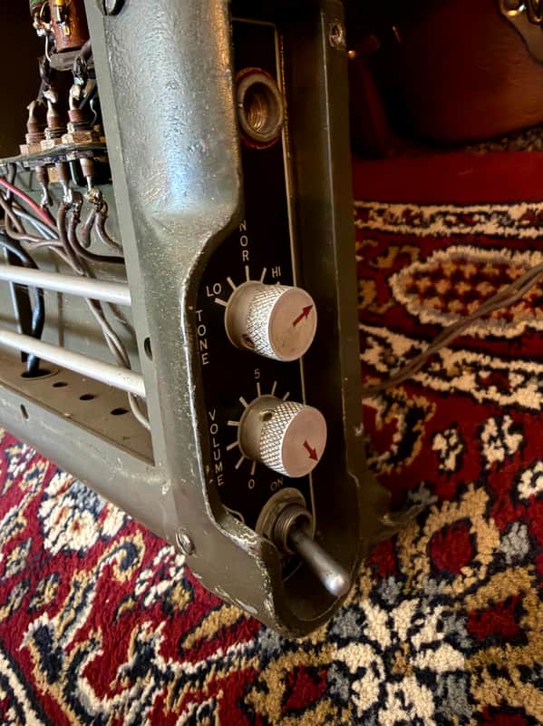 Bell & Howell AQ2A military projector amp (like Austen Hooks Space Heater) 1950's - Army Green image 1
