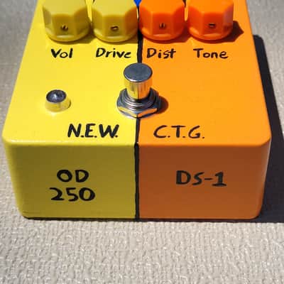 Handpainted N.E.W. C.T.G. Bass Overdrive Distortion effects pedal image 3