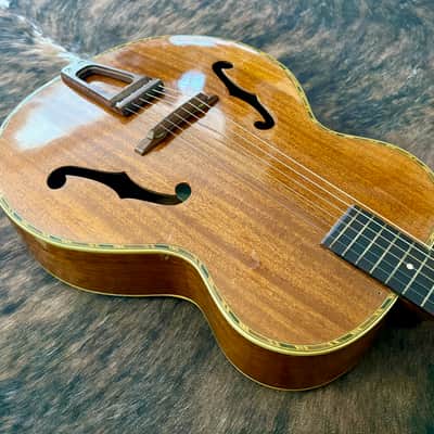 1940 Harmony H1406 Patrician Acoustic Archtop Guitar with Case image 10