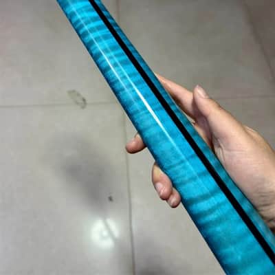 24fret Blue Flame Maple Round head fret electric guitar neck PART 25.5inch gloss image 5