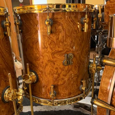 SONOR SQ2 Walnut Roots 24k GOLD PLATED hardware =22,8,10,12,14,16”= <<LIKE NEW 100%>> Bild 8