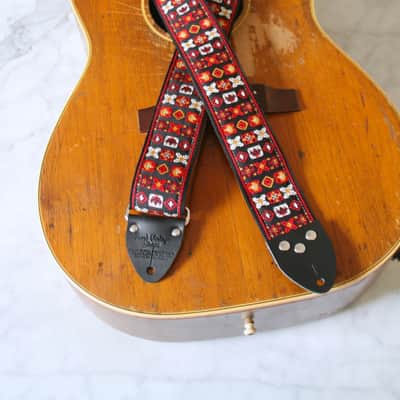 Tom's Vintage Straps Red  Woodstock  Guitar/Bass Hippie Strap 2026 image 4