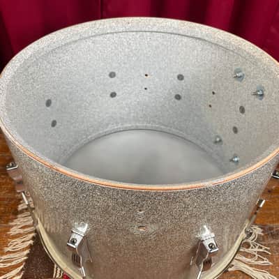 1970s Ludwig 12x17 Tenor Drum Silver Sparkle image 11