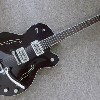 Vintage 1998 Gretsch Tennessee Rose G6119-1962FT Walnut w/ FilterTron Pickups, Bigsby & Case Very Dark Stain Near Black! image 3