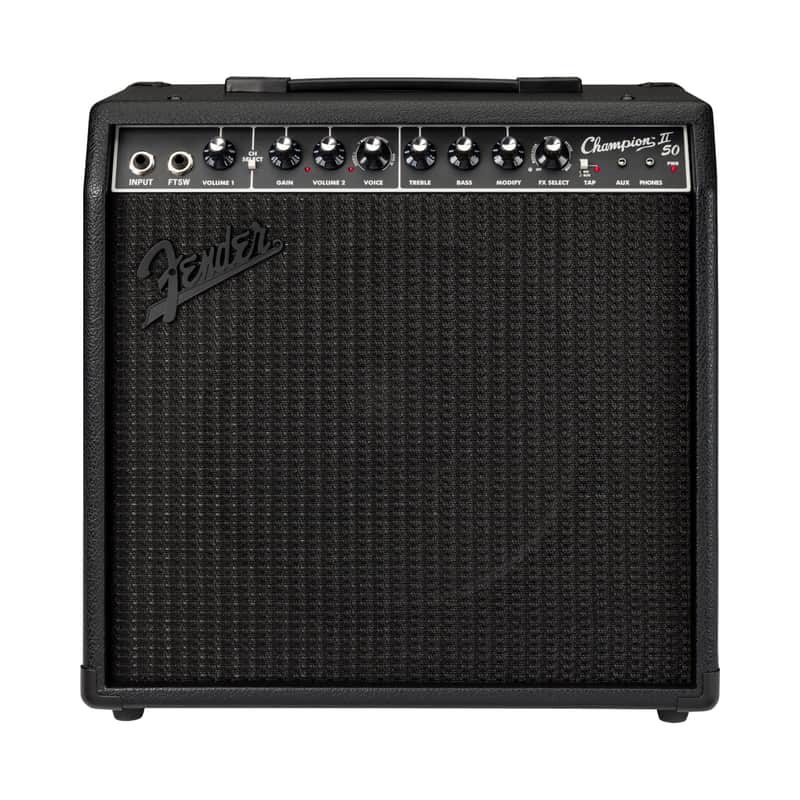 Fender Champion II 50W 1x12 Guitar Combo Amp - Blackout image 1
