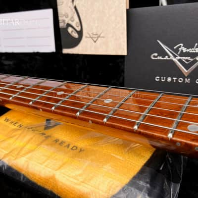 ♚ SUBLIME ♚ 2016 Fender CUSTOM SHOP Artisan OKOUME Stratocaster♚Dark Roasted♚69 Handwounds ! image 8