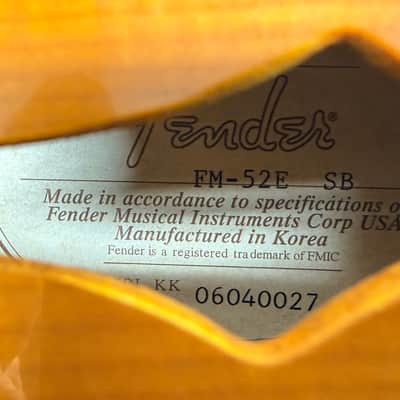 Fender FM52E Mandolin 2010s - Sunburst image 2
