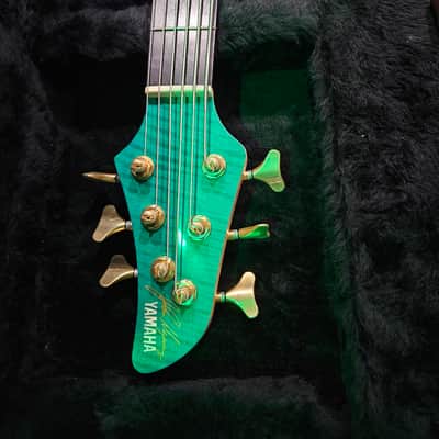 Yamaha RBX 6JM Turquoise Blue John Myung Signature 6 String Bass w/ OHSC image 3
