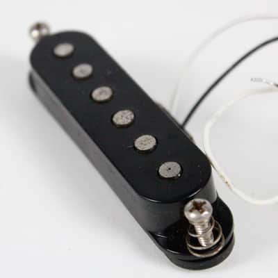 1978-1979-1980-1981 Vintage Fender Stratocaster NECK Pickup Black ~CLEAN~ Strat 1970s image 3
