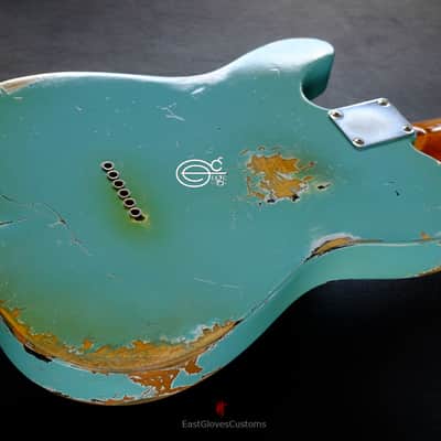 Fender Telecaster Daphne Blue Heavy Aged Heavy Relic image 9