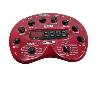 Line 6 POD - Guitar Processor - Red - Fair image 1