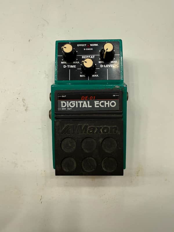 Maxon DE-01 Digital Echo Delay Vintage Guitar Effect Pedal MIJ Japan image 1