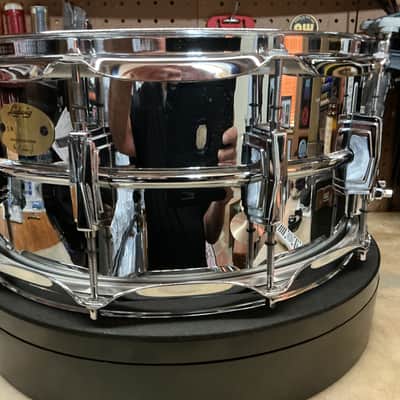 Ludwig LB402B 6.5”x14” Supraphonic Snare Drum NiCe - COB Chrome Over Brass image 8