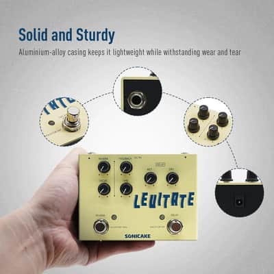 SONICAKE Levitate Digital Delay and Reverb 2in1 Guitar Effects Pedal image 7