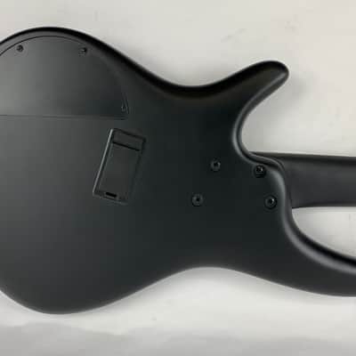 Ibanez SRMS625EX Iron Label Multi-Scale 5-String Bass Guitar Black Flat B-Stock image 15