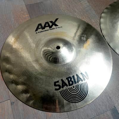 Sabian 14" AAX X-Celerator Hi-Hat Cymbals (Pair) 2005 - 2018 - Brilliant image 2