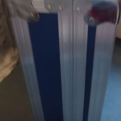 Paiste RARE, Vintage, Collectable flight case 24" 80s - Blue and chrome with red logo image 12