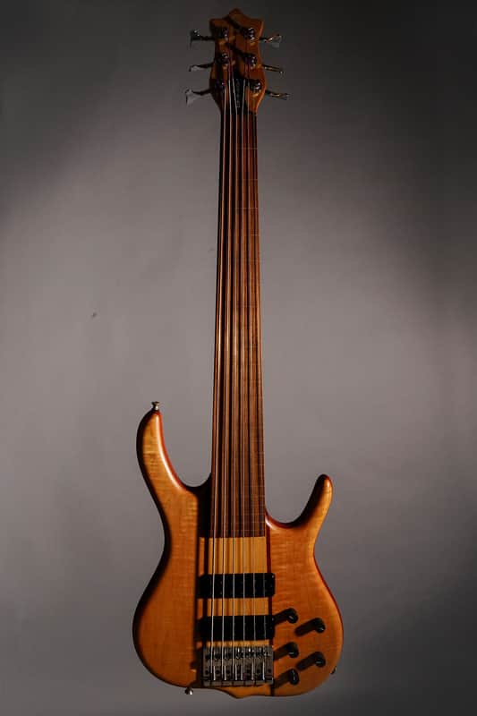 Ken Smith CR6G Fretless 1996 Figured Maple image 1