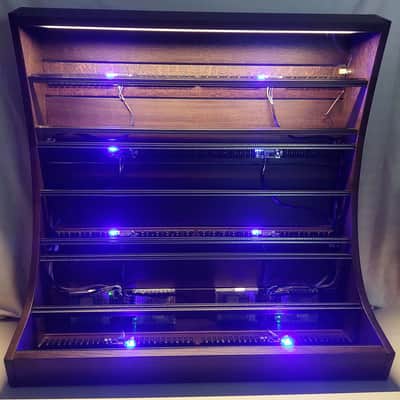20U / 168hp Eurorack case MARIZILLA • Dark Oak • Powered image 10