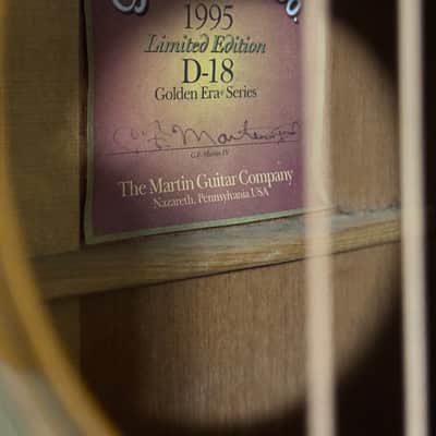 Martin D-18GE Golden Era 1995 Limited Edition image 7