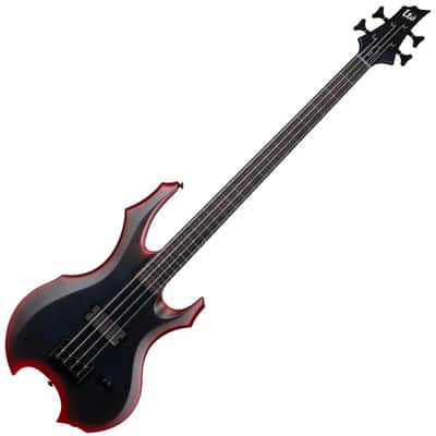 LTD - FL-4 - Black red Burst Satin - Fred Leclercq Signature image 2