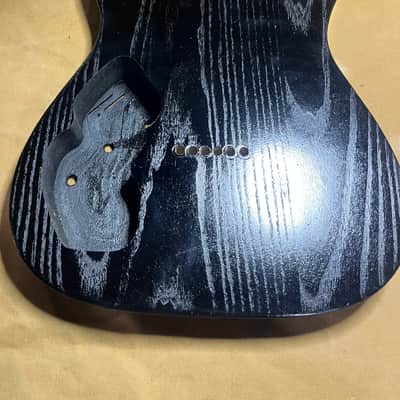Warmoth Tele Body, Red and Black Chambered image 6