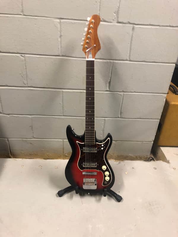 Hy-Lo Double Cut 60’s Red Burst Gold Foils image 1