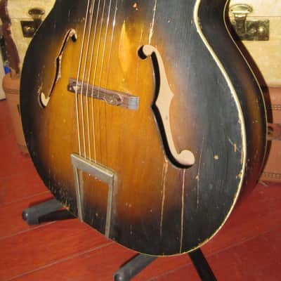 Vintage 1950's Harmony Master Archtop Acoustic Guitar image 1