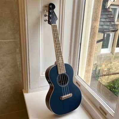 Fender Dhani Harrison Tenor Ukulele + Gig Bag - Sapphire Blue image 2