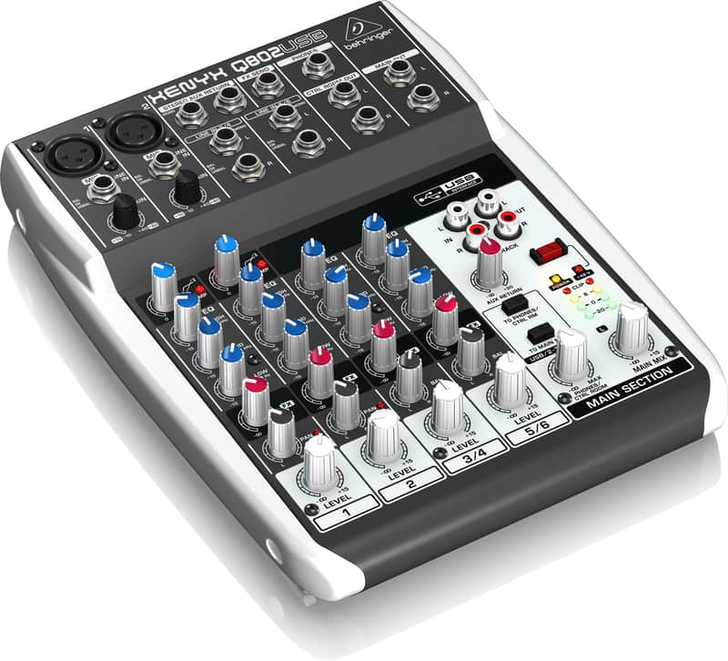 Behringer Xenyx Q802USB 8-Input Mixer with USB | Reverb Canada