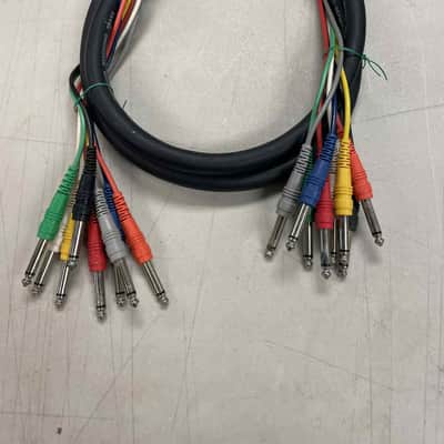Hosa CPP-802 8-channel 1/4-inch TS Male Snake - 6.6 foot image 1