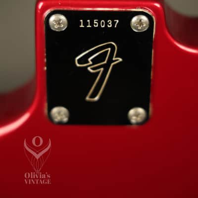 1966 Fender Electric XII 12-string Candy Apple Red w/matching number HANG TAG image 17