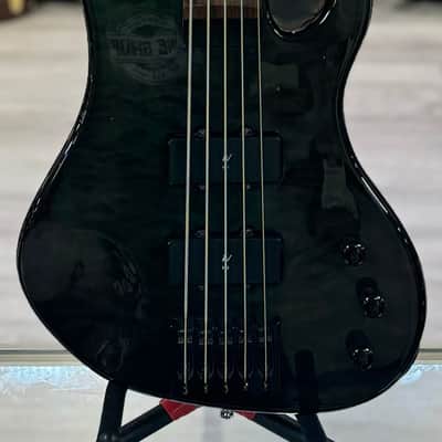 Used Washburn XB-125 5 String Transparent Black TSS4731 image 2