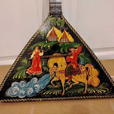 Fulcrum International Sovietski Collection Mahogany Balalaika Russian Hand Painted image 2
